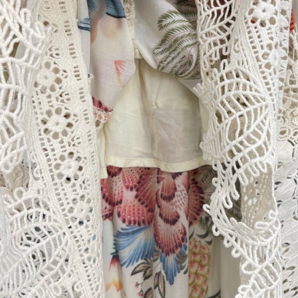 Farm Rio Floral Lace Trim Dress - Picture 9 of 12